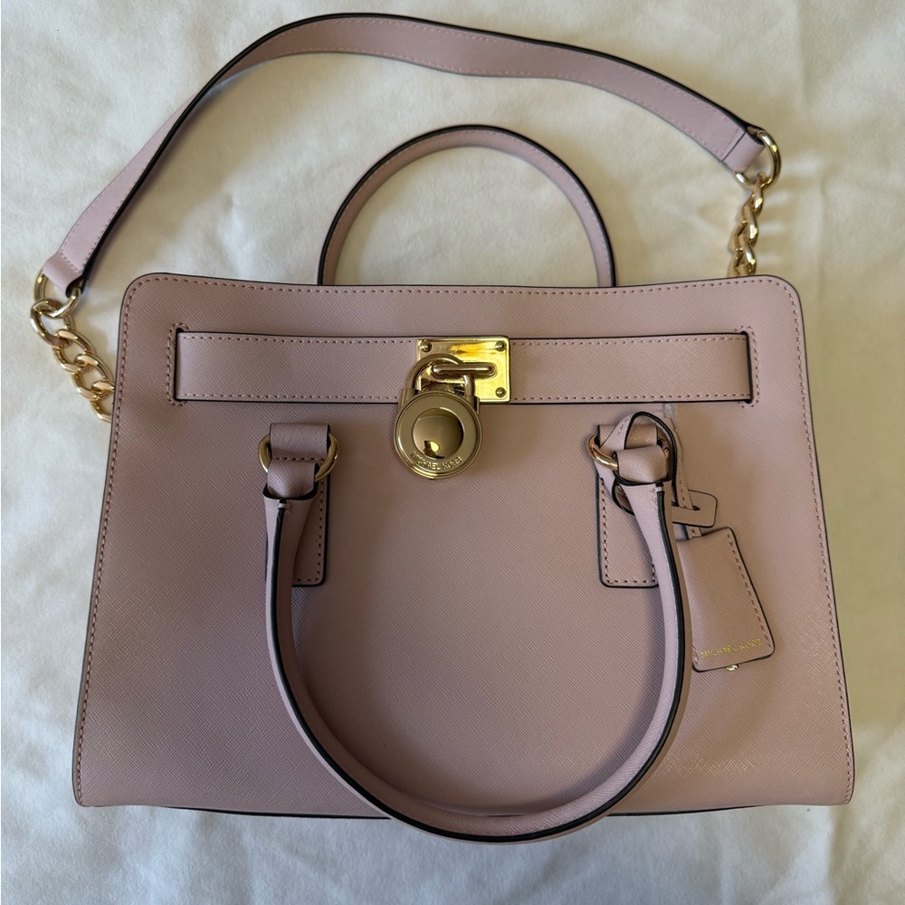 Michael Kors Hamilton East West Satchel in color blossom
